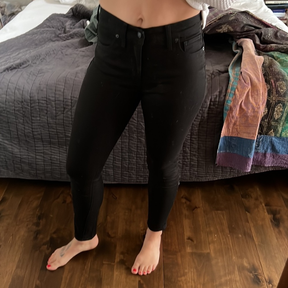 Black madewell skinny jeans